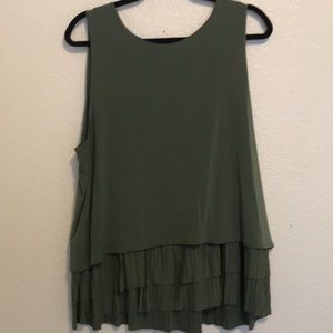 Olive green banana republic tank top